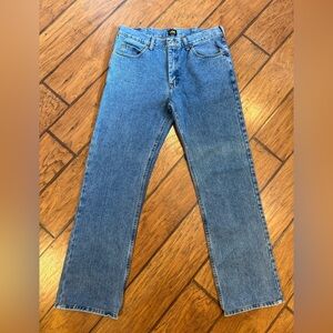 Lee jeans men’s modified length 34x33 (tag 34x36) blue Regular Straight cotton